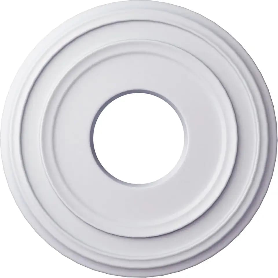 12 3/8"OD x 4"ID x 1 1/8"P Classic Ceiling Medallion (Fits Canopies up to 7 1/4")