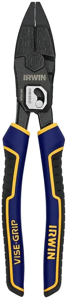 IRWIN VISE-GRIP Pliers, PowerSlot High Leverage Lineman's, 9.5 Inch (IWHT84000)