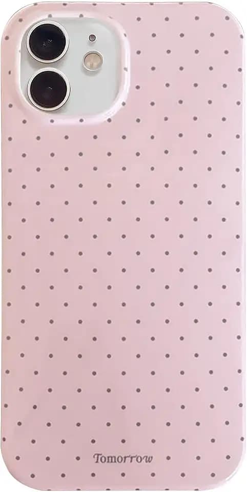 Reownest Handyhülle für iPhone 11 Polka Dot Hülle, Cute Mode Wellenpunkt Muster Aesthetic Design Case für Frauen Mädchen, Weiche TPU Cover Ultra Dünne Silikon Stoßfest Schutzhülle-Rosa