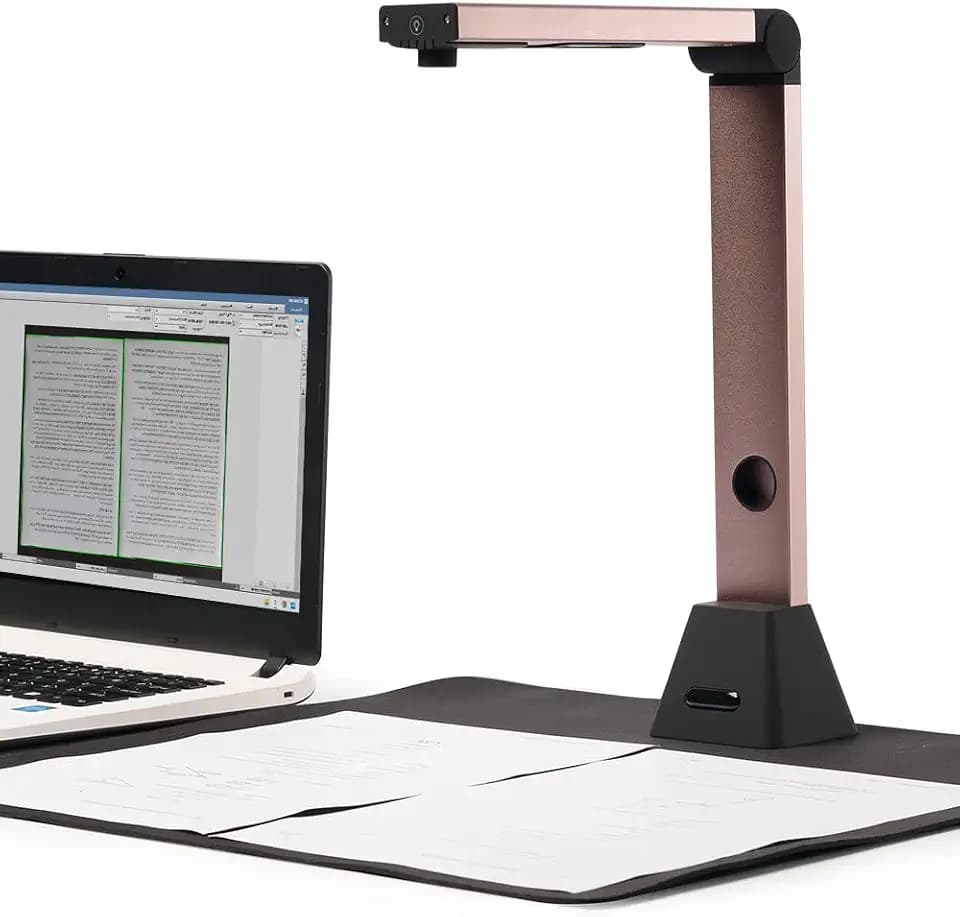 Dokumentenscanner Kamera USB 8MP: A3 Buchscanner OCR tragbar für Lehrer | Flachbett Scanner Visualizer für Schule Dokumentenkamera | Scanner Dokumentenscanner mobil (Nicht für macOS)