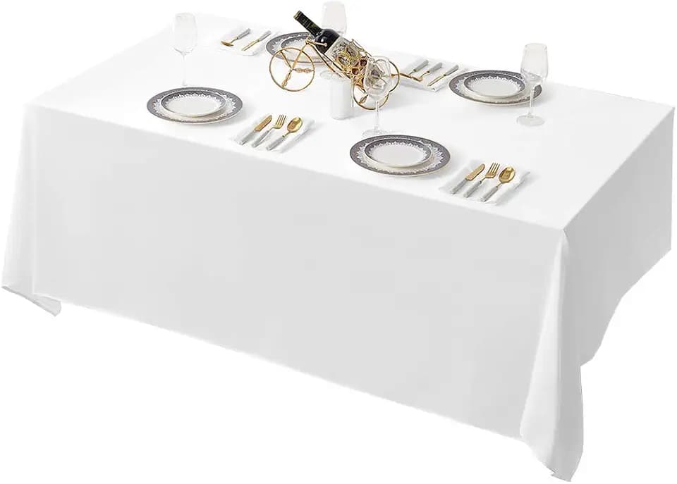 Surmente 90x132 Inch Tablecloth for 6 Foot Rectangle Tables