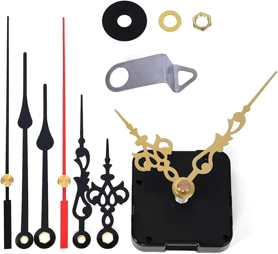 EMOON Clock Movement Mechanism Kit with 3 Pack Hands, Silent Sweep Quartz 12888 Motor, DIY Replacement for Custom Clock