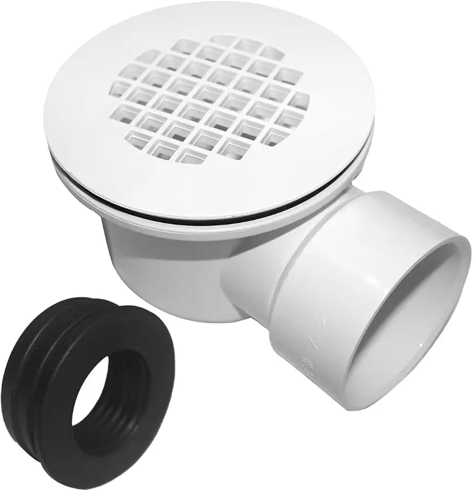 PVC 2''Side Outlet Drain Assembly,for Low Profile Shower Drain Trap and Shower Base Drain.