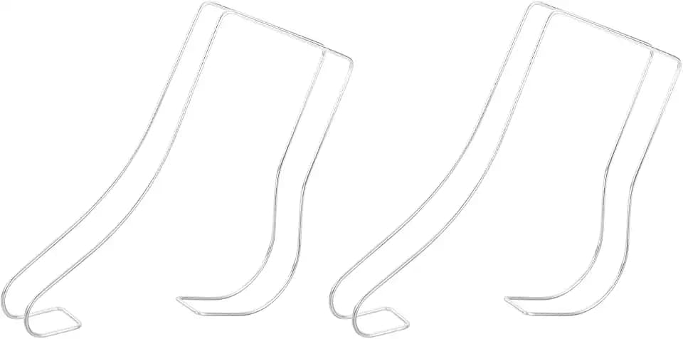 uxcell 2Pcs Shoe Display Stand, Stainless Steel High Heel Shoe Display Stand, Rust-proof Sandals Shoe Support Rack Holder Forms Inserts for Shoe Store Retail Home, Silver