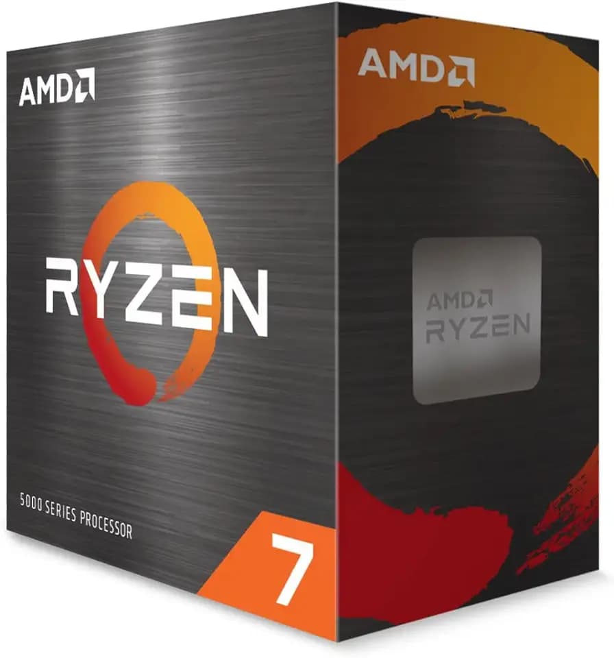 AMD Ryzen 7 5700X Prozessor (8 Kerne/16 Threads, 65W TDP, Sockel AM4, 36 MB cache, Bis zu 4.6 GHz max boost, Kein Kühler)