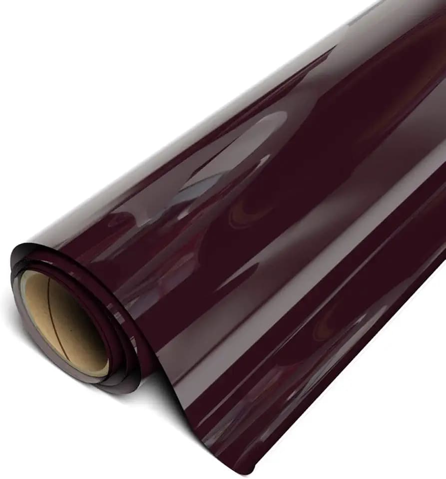Siser EasyWeed Heat Transfer Vinyl 15" x 15ft Roll (Maroon) Compatible with Siser Romeo/Juliet & Other Professional or Craft Cutters - Layerable - CPSIA Certified