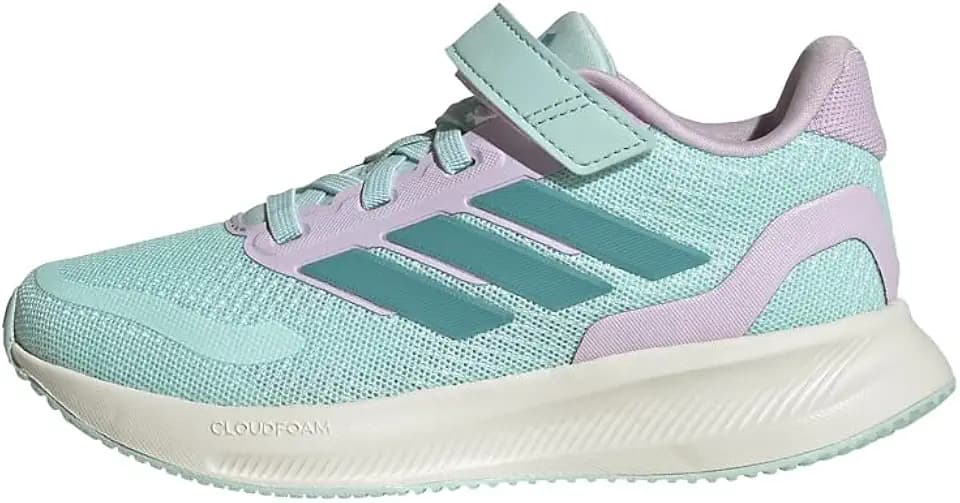 adidas Kids' Marvel Run Falcon 5 Elastic Lace & Strap Shoe