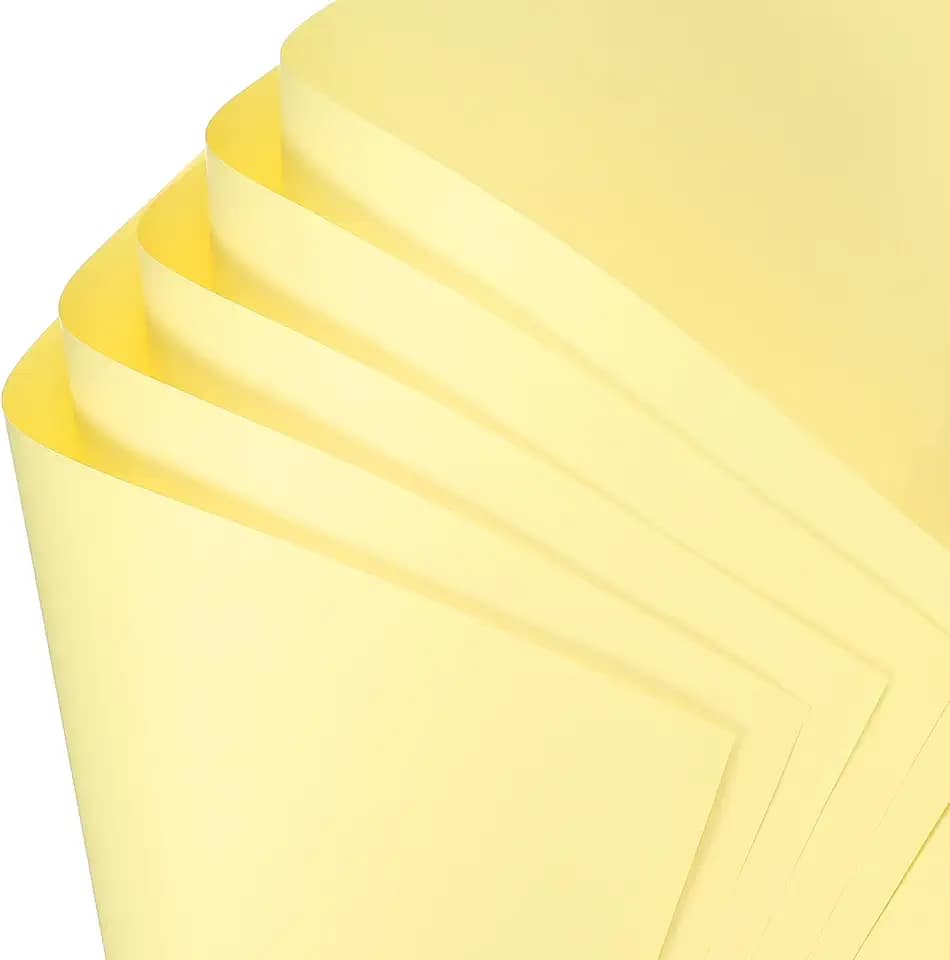 uxcell 20 Sheets Flower Wrapping Paper, 21.5" x 21.5" Waterproof Floral Bouquet Wrapping Papers Florist Supplies for Wedding Party Gift Packaging DIY Crafts, Light Yellow
