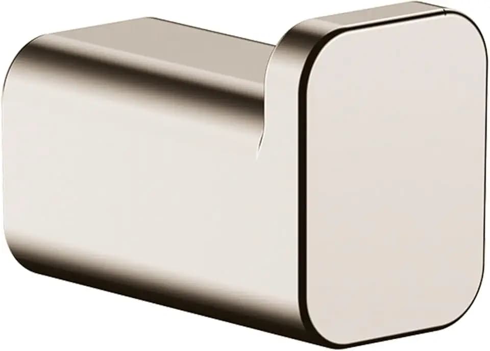 hansgrohe AddStoris 1-inch modern Single Hook in Polished Nickel, 41742830