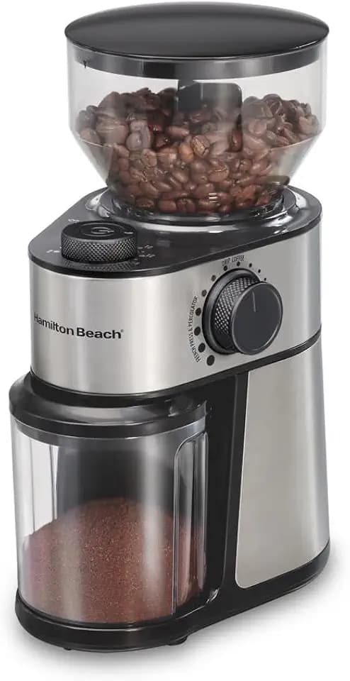 Hamilton Beach Electric Burr Coffee Grinder with Large 16 oz. Hopper