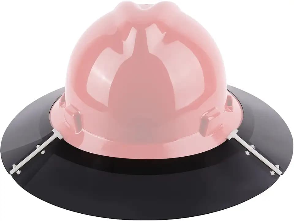 Premium Hard Hat Visor Compatible with MSA V-Gard Full Brim Hard Hat Sun Shade, Hardhat Attachment for Men or Women Working Outside