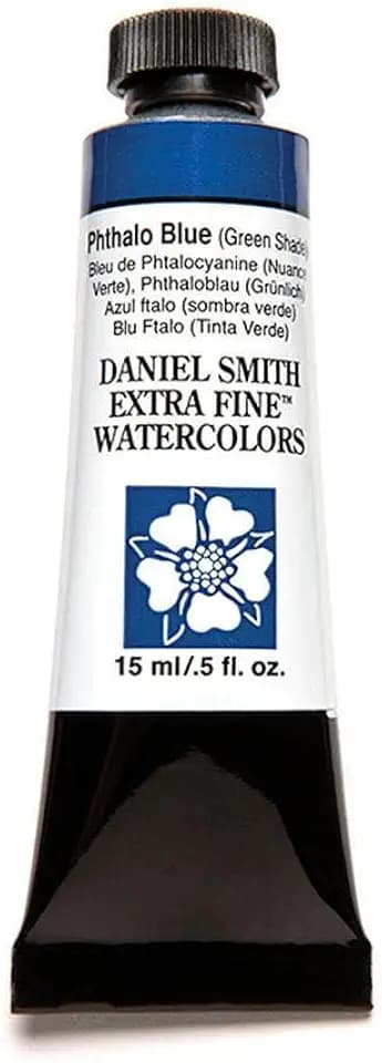 Daniel Smith Extra Fine Watercolor 15ml Paint Tube, Phthalo Blue Green Shade (284600077), 0.5 Fl Oz (Pack of 1)