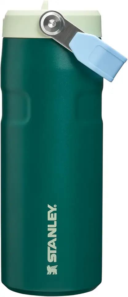 STANLEY IceFlow Flip Straw 2.0 Bottle, 16 oz, Emerald Honeydew
