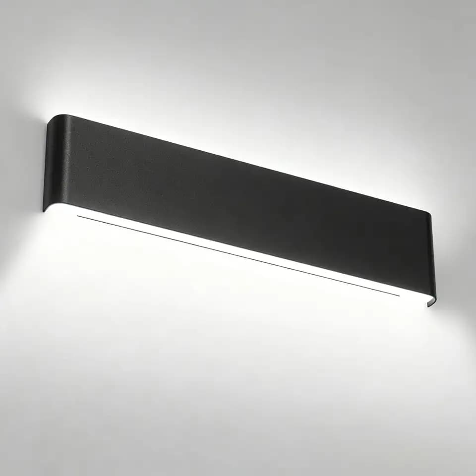 Aipsun 24" Modern Vanity Light Black Bathroom Light Fixture Over Mirror