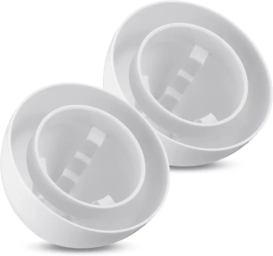 Wonderjune 2pack PVC Furnace Flue Pipe Vent Cap for 1.5" 2" 3" Pipe, White