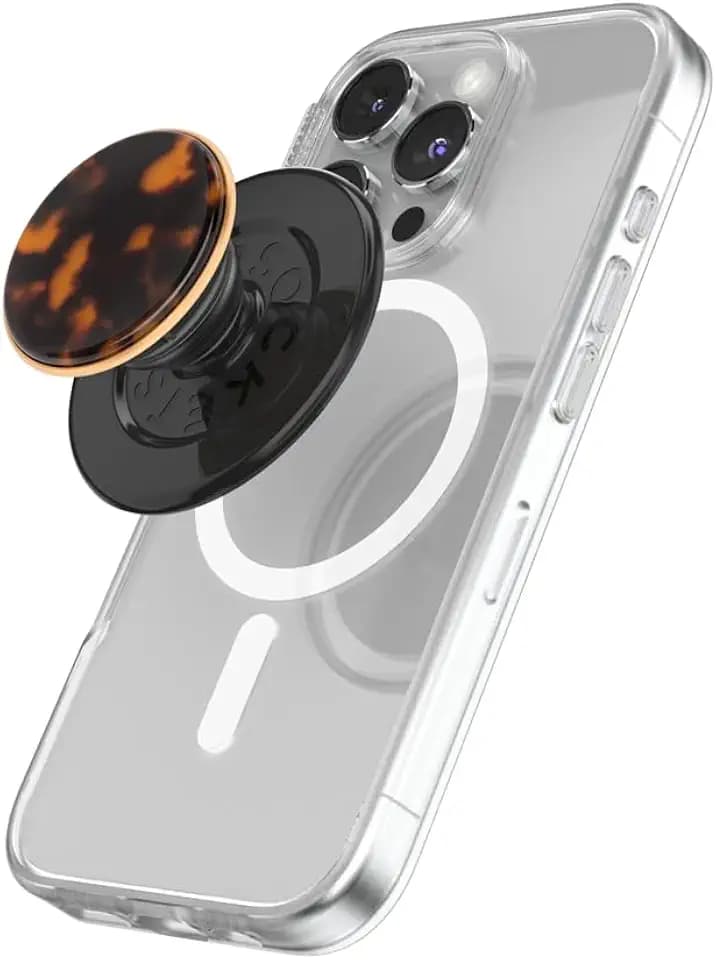 PopSockets Handy-Grip für MagSafe, Magnetischer Halter, Handyständer, Tortoise Shell - Tortoise