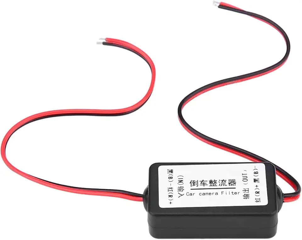 12 Volt Filtergleichrichter, 12 V DC Auto Rückfahrkamera Auto Power Filter Power Relais Kondensator Filtergleichrichter für Deutschland/Amerikanische Autoserie
