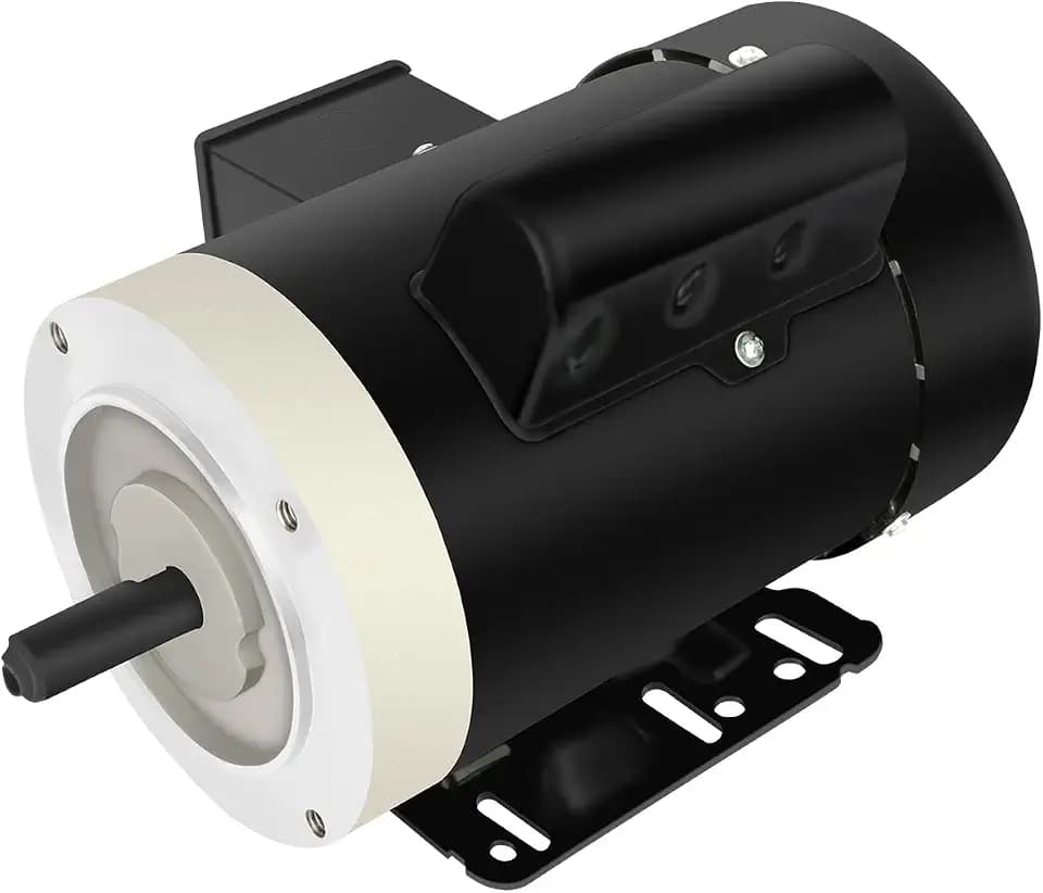 3/4HP Electric Motor 1725RPM, Single Phase,56C Frame,115V/230V, 5/8" Shaft Diameter Rolled Steel Shell 60HZ