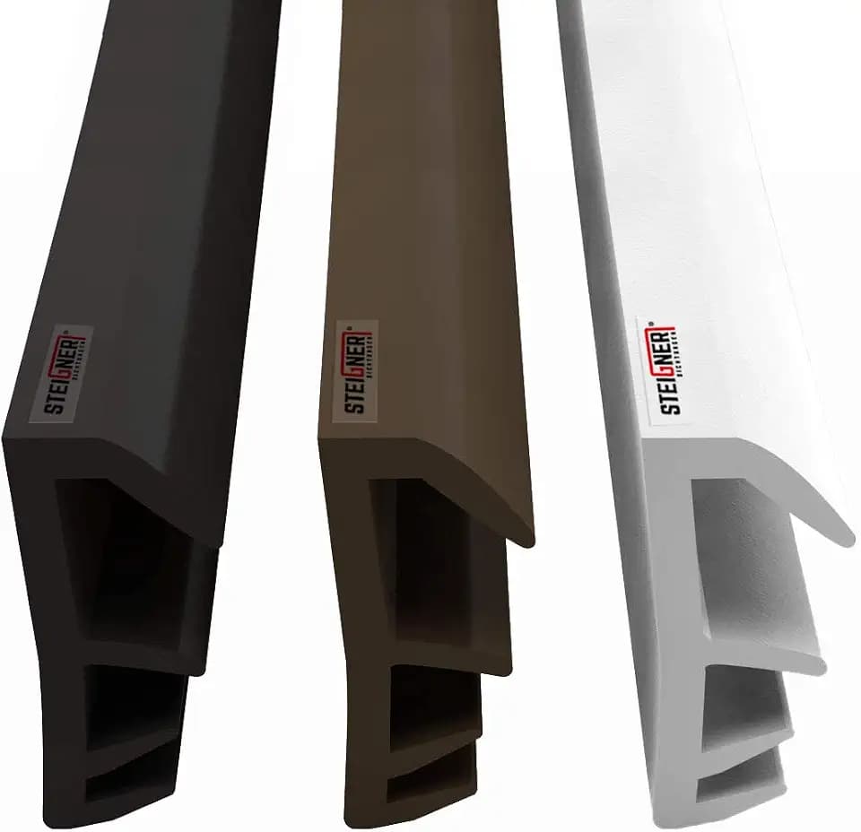 STEIGNER Flügelfalzdichtung Fensterdichtung Nutbreite 5mm aus TPE, 10m, Braun, SFD14