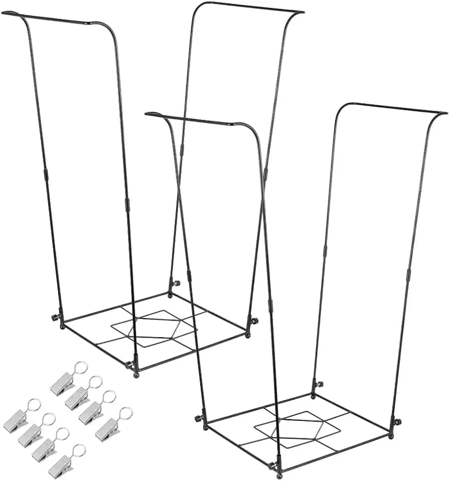 2 Pack Trash Bag Holder, 30-45 Gallon Metal Garbage Bag Holder
