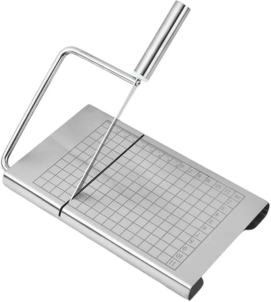 Cheese Slicer Board with Blade, Cheese Cutters for Block Cheese