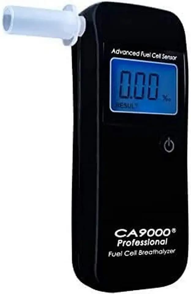 CA9000 Professional Alkoholtester elektrochemische Promilletester Digitaler elektrochemische Promilletester LCD Beleuchtet Alkomat