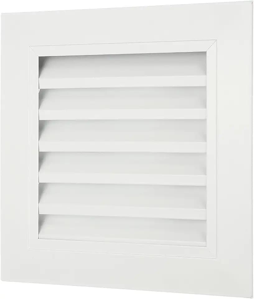 PATIKIL 8" x 8" Aluminum Return Grille, Air Supply Vent Cover Linear Bar Ventilation Grille for Sidewall Wall Ceiling HVAC System, Outer Size: 9.8" x 9.8", White