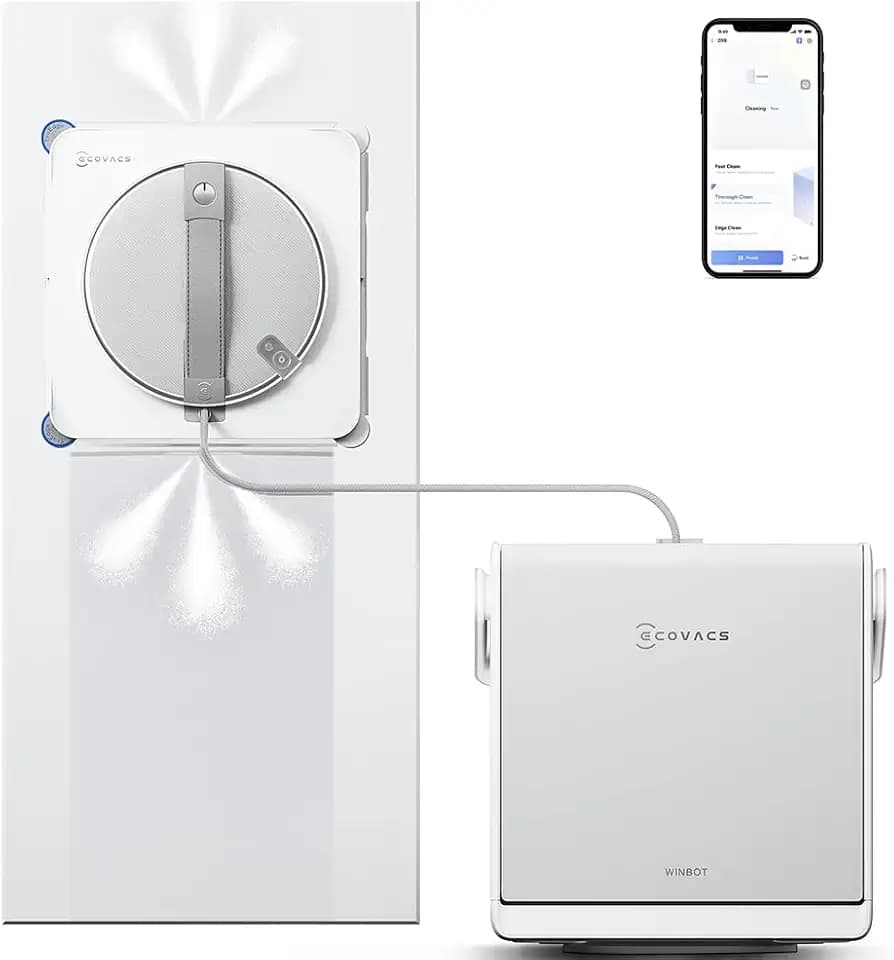 ECOVACS WINBOT W2S Omni Window Cleaning Robot, 6-in-1 Multifunction Station