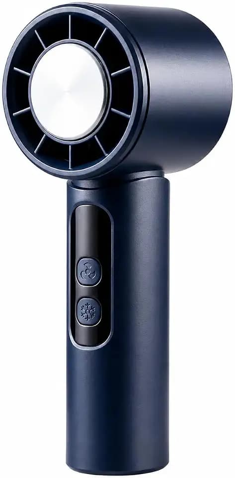Handheld Fan,Portable Turbo Fan with Ice Cooler, 12H Long Lasting 4000mAh Battery,10000 RPM Strong Wind,Portable Fan for Travel, Valentines Day Gifts (Dark Blue)