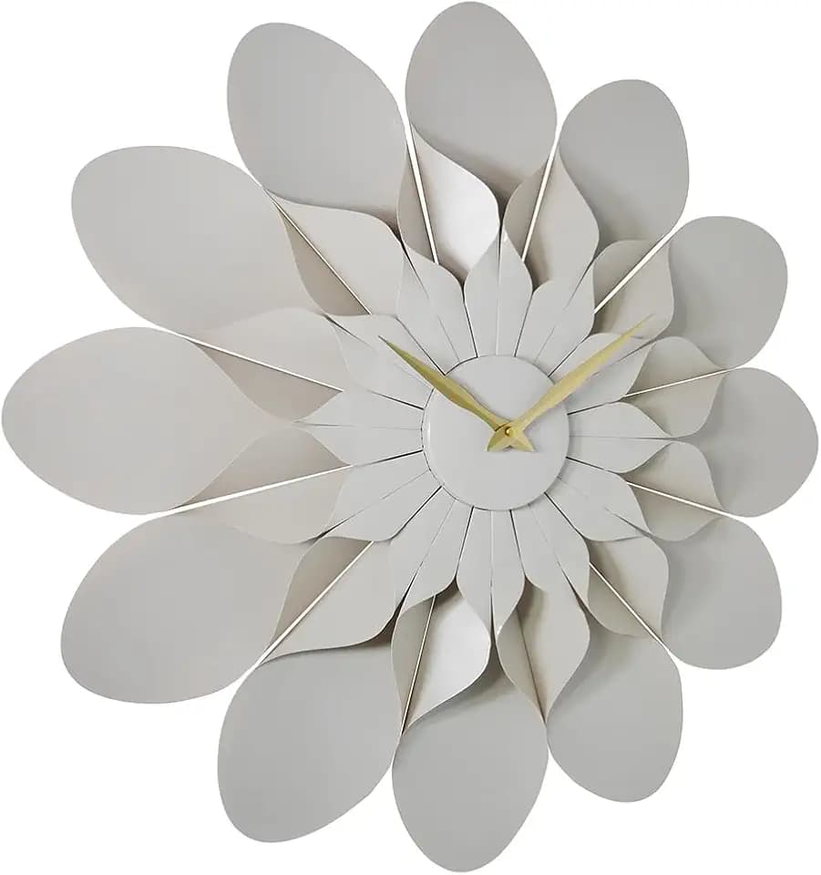 ARCHI Floro - The Blooming Elegance Grey Flower Wall Clock