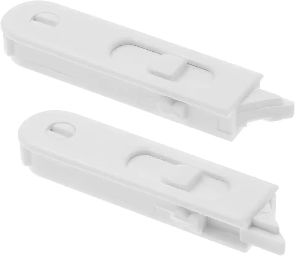 Prime-Line F 2936 Window Tilt Latch, 0.248 Plastic, Fits Thermal Industries Windows, Blue White Color, Left and Right Hand Latches, Fasteners Not Required (1 Pair)