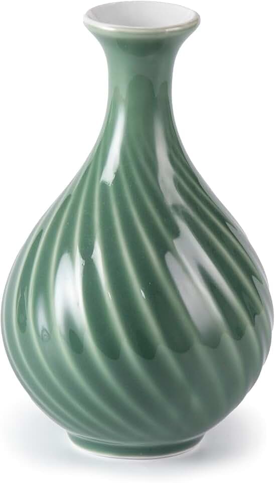 KAMMAK Colored Ceramic Vase, Beautiful Hand-Painted Decorative Vase, Modern Art Porcelain Vase for Flower Mantle Dining Table Centerpiece, Entryway Living Room Wedding Decoration, CQ005