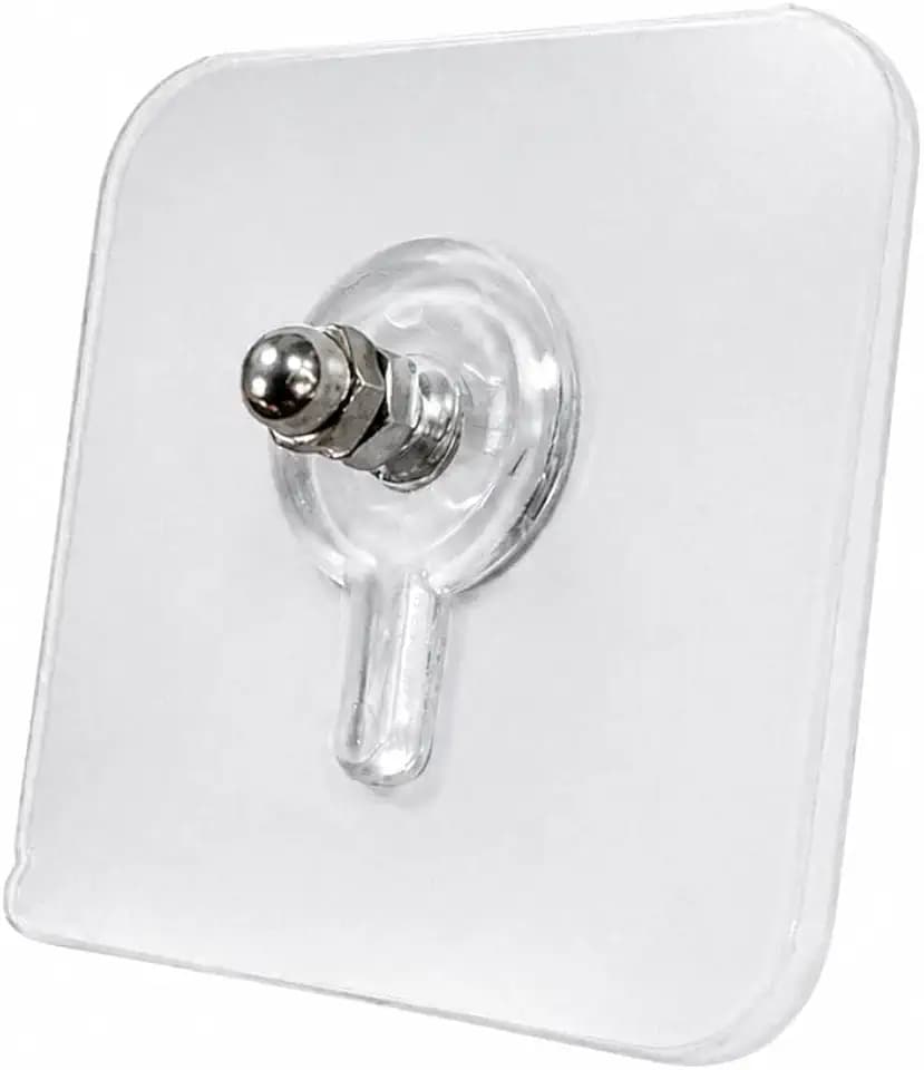 Command Wall Hooks 50pk, Clear Adhesive Hooks for Hanging No Damage