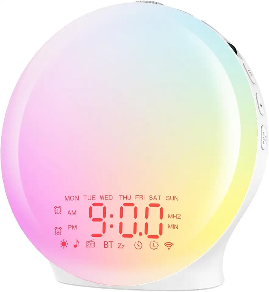 Suright Bluetooth Lichtwecker Tageslichtwecker Sonnenaufgang Wake Up Light