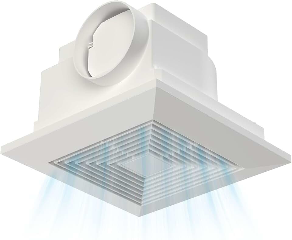 Ultra Quiet Bathroom Exhaust Fan,1.0 Sones, 100 CFM, Energy Efficient