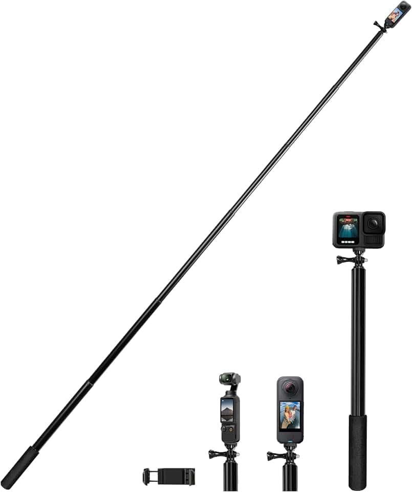 300cm Selfie Stick Stativ aus Wasserdicht Aluminium für iPhone, Insta 360