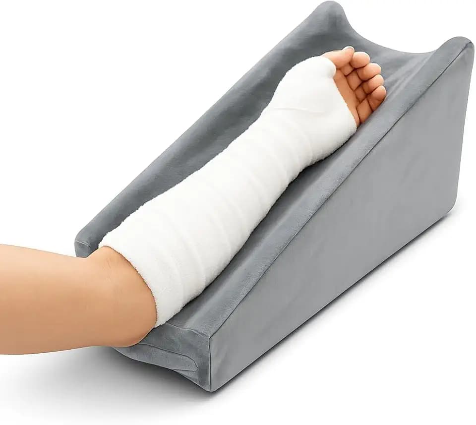 Arm Elevation Pillow, Arm Wedge Elevation Pillow Excellent, Ergonomic Elbow Support Pillow for Sleeping Arm Pads Elbow Pillow with Removable Pillow Case-Grey