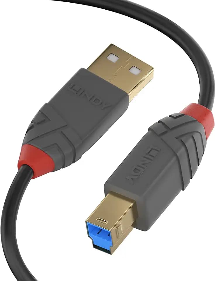 LINDY USB 3.2 Kabel Typ A/B anthra Line 5m