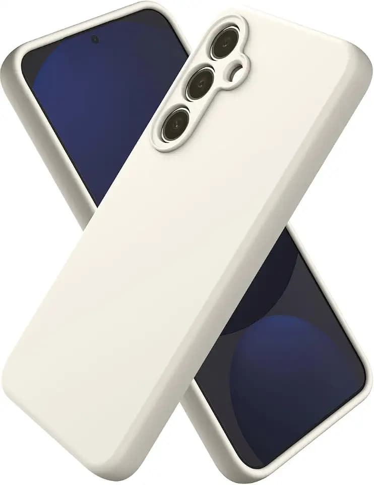 CUZMIGO Liquid Silicone Case for Samsung Galaxy S24 FE, Off White