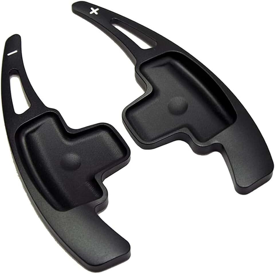 Lenkrad Schaltwippen,2 Stück Aluminiumlegierung Schaltwippen Verlängerung Shift Paddle Schaltpaddel Schalthebel Shift Extender Kompatibel für W176 W246 W205 S205 X156 W218 2012-2017,Schwarz