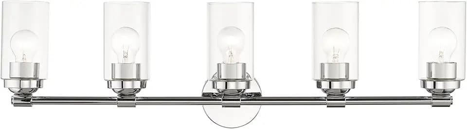 Livex Lighting 18085-05 Whittier 5-Light Wall Sconce, Polished Chrome
