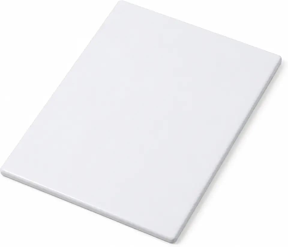 Winco 15" x 20" White Heavy-Duty Plastic Cutting Board