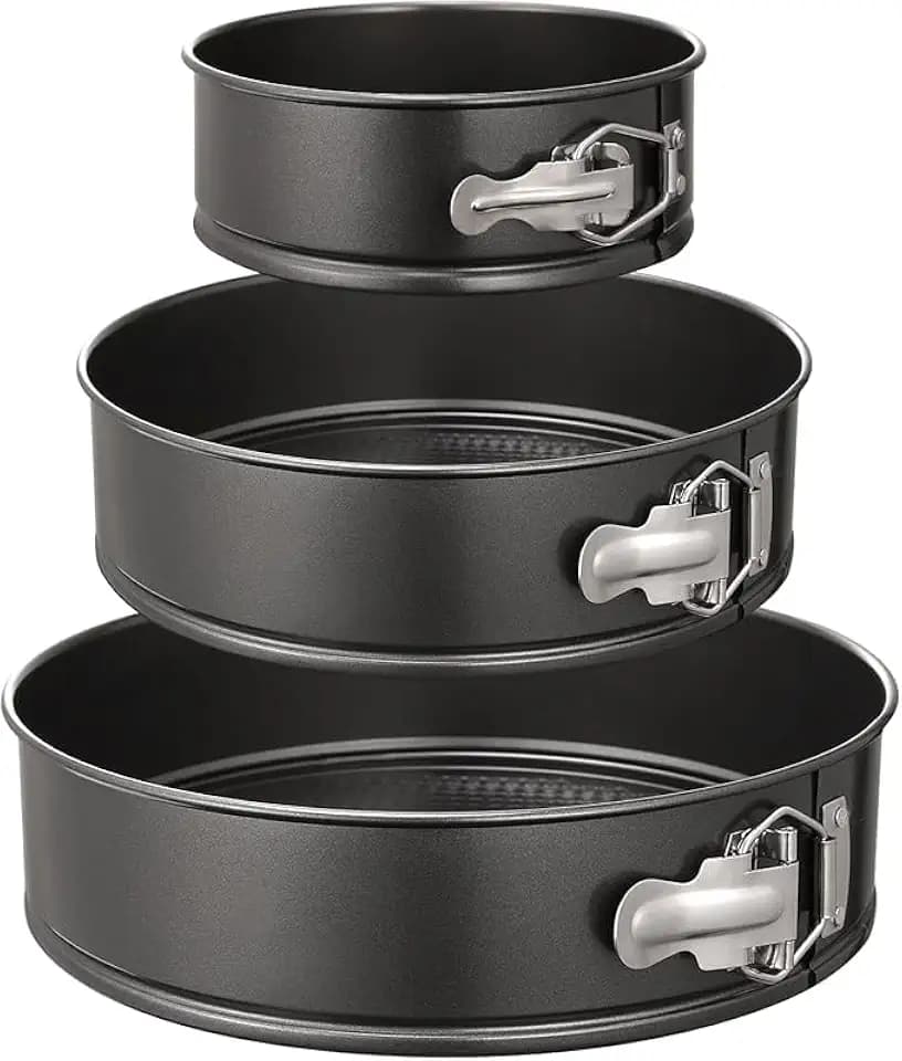 9" Springform Cake Pan - Carbon Steel Non-Stick, Removable Bottom, Ideal for Large Cheesecakes & Party Cakes, Easy Release for Family Baking & Gatherings