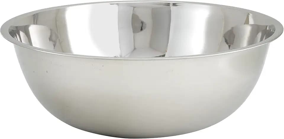Winco Silver 30 qt Stainless Steel Mixing Bowl