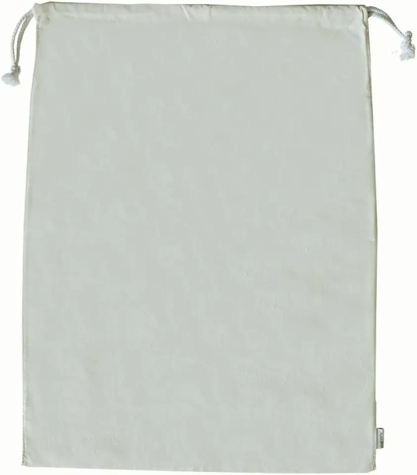 100% Cotton Canvas Travel Laundry Bag, 2-Pack