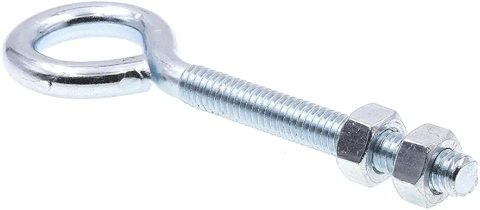 Prime-Line 9066630 Eye Bolts With Nuts, 5/16 in.-18 X 4 in., Zinc Plated Steel (20 Pack)