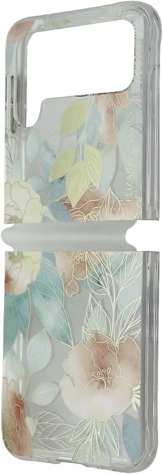Elizabeth James Case for Samsung Galaxy Z Flip4 - Blooms in Bordeaux Clear