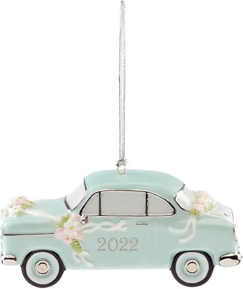Lenox 893704 2022 Just Married Vintage Car Ornament