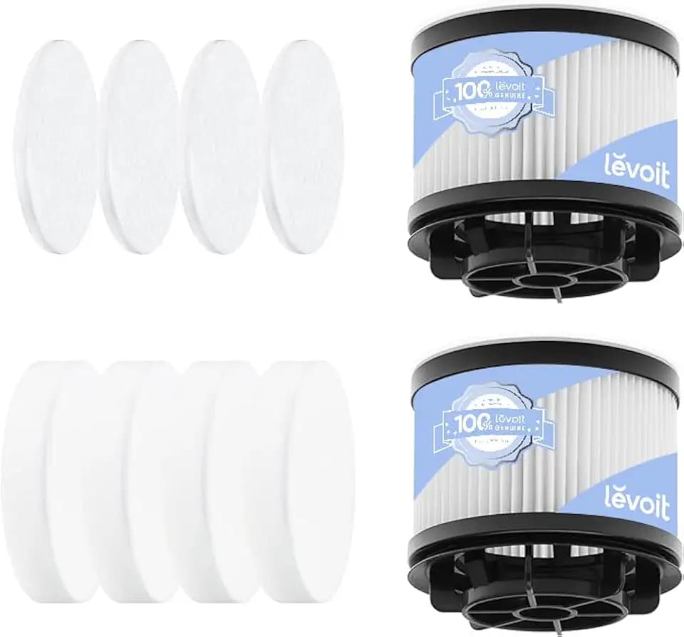 Levoit LVAC-200 Vacuum Replacement Filter Set, 4 Pre-Motor & 2 Post-Motor