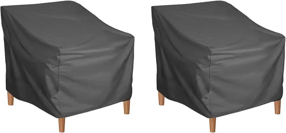 Gartenstuhl Abdeckung Wasserdicht 210D Schwarz Schutzhülle für Gartenstühle